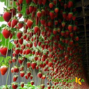 Клубника ампельная Анастасия купить по цене от 370р. в интернет-магазине «Посадика» с доставкой почтой в в Пудоже и по всей России – [изображение №1].